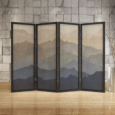 山水屏风隔断图片