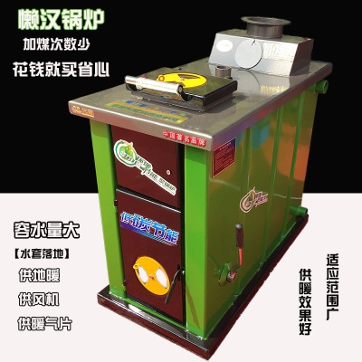 新领温控燃煤水暖地暖懒汉家用采暖炉节能环保卧式回程锅炉暖气炉