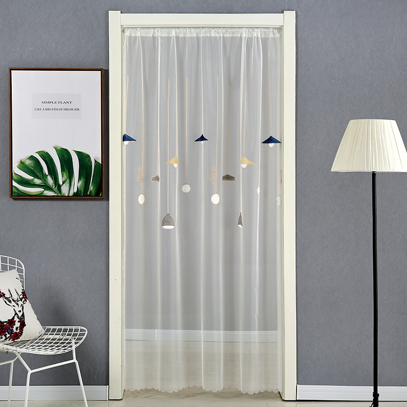 沙门帘自粘贴装饰门帘仙气夏季防蚊家用单i门纱网强磁沙窗帘新款