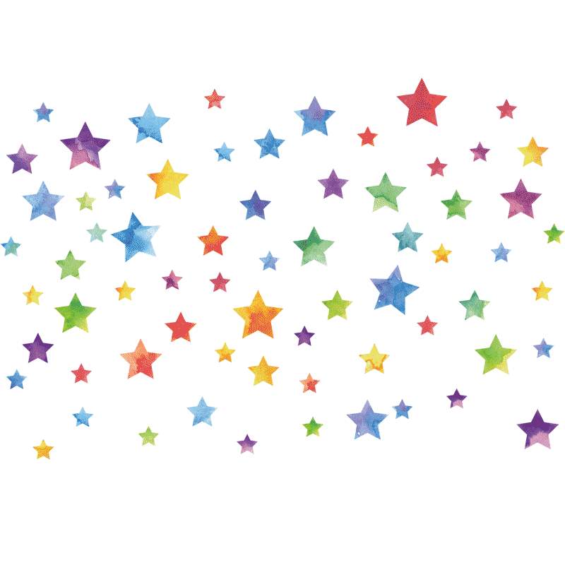 星星玻璃贴_玻璃星星贴纸儿童房间布置墙贴纸彩色卡通装饰小图案宝宝