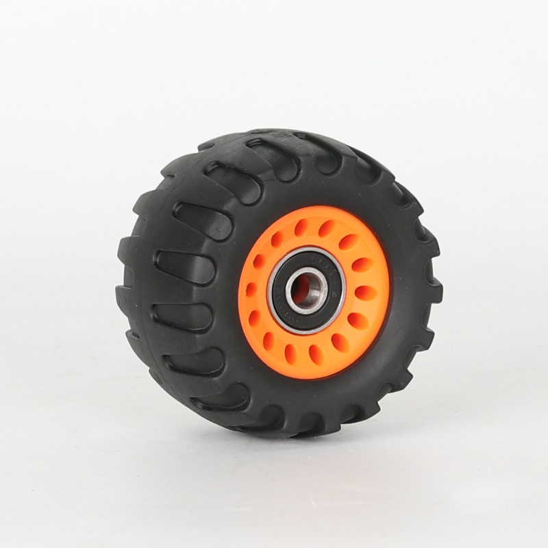 四轮滑板轮子双翘长板舞板公路轮刷街电动越野漂移板减震轮4个装