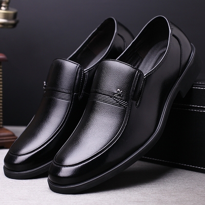【中老年男皮鞋正装圆头图片】中老年男皮鞋正装圆头图片大全_q友网