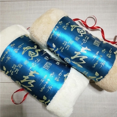 暖袖筒手礼物送带保暖老人插手捂手手毛绒拢挂暖手绳筒民族插手风