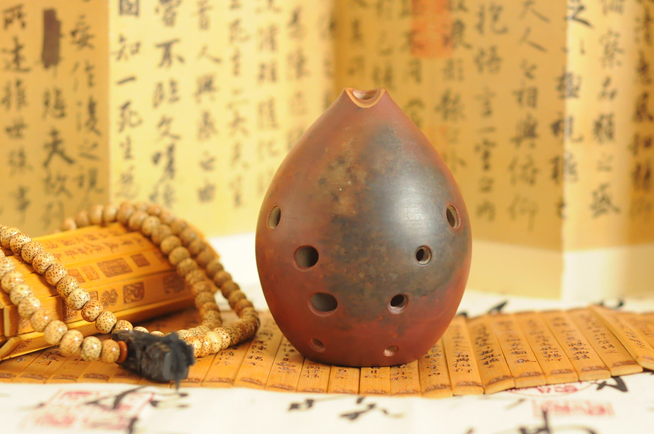 普及型安邦梨埙十孔胖梨埙柴j烧窑变手工定制浑厚古朴