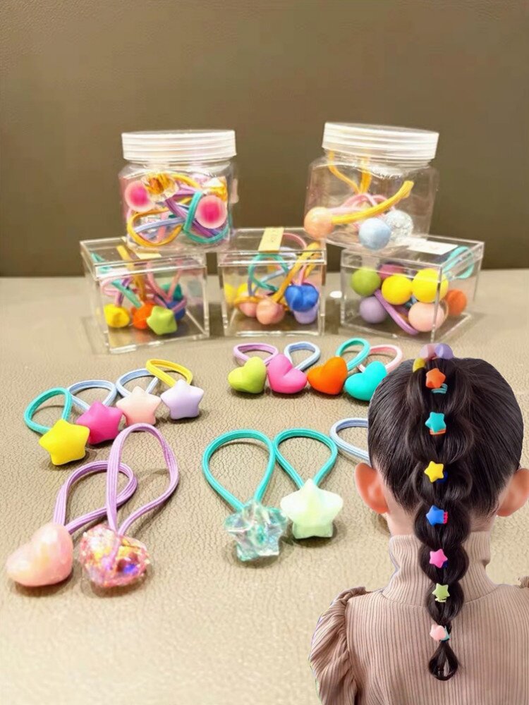 儿童头绳夏季女童时尚扎马尾皮筋网红2021年新款小女孩扎头发的圈