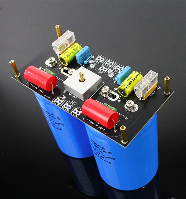 电容滤波成品碧功放整流电容板水塘思板大螺丝两电源75v67000uf