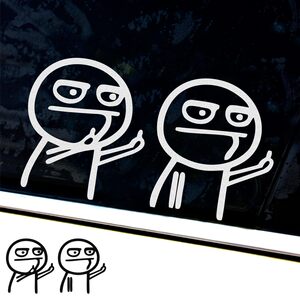 个性车贴搞笑创意暴走漫画图片