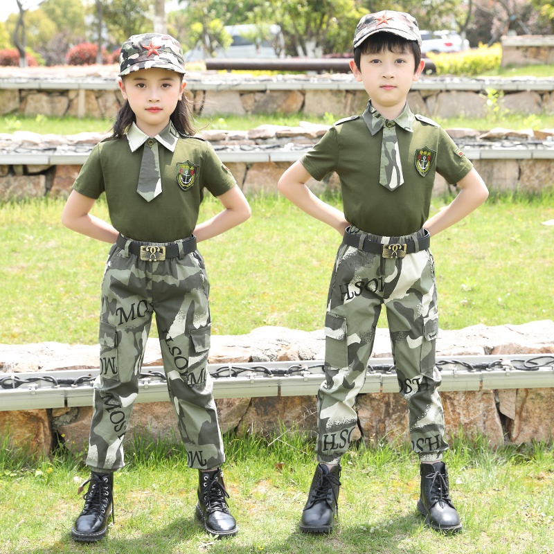 儿童迷彩服男女童特种兵军装套装小孩学生军训夏令营服装表演出服