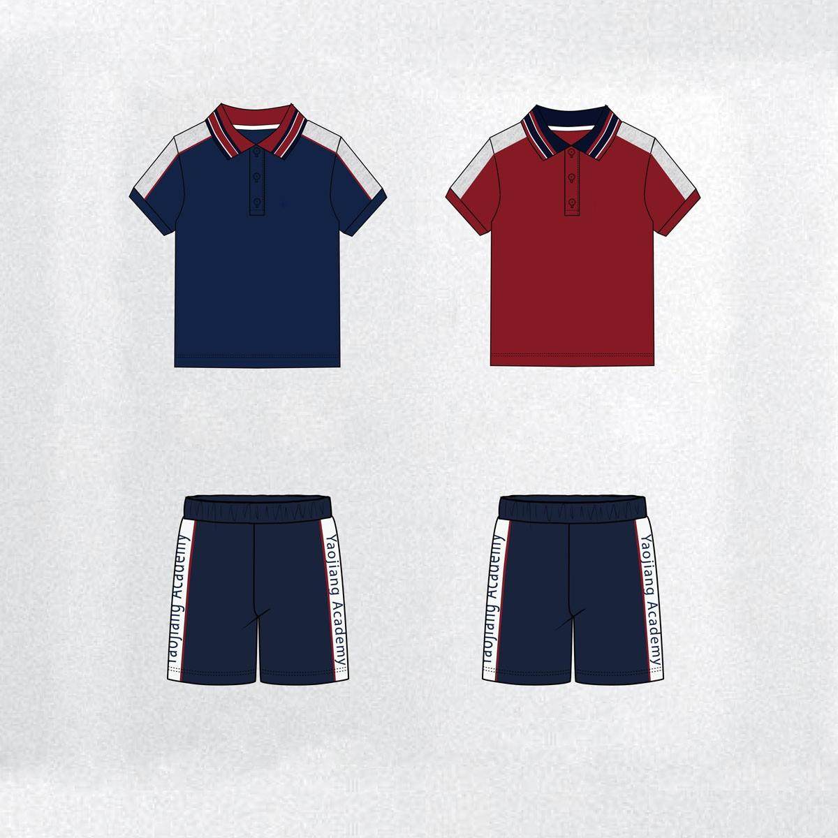 金鸟书院套装夏季世外运动附属姚江校服