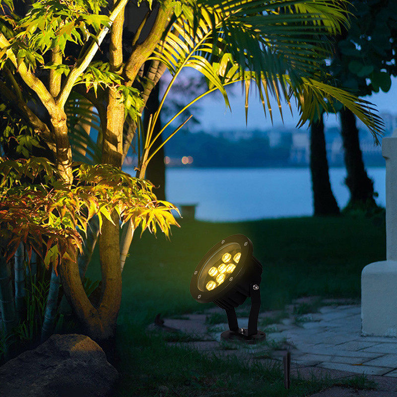 灯防水树超亮室外led射灯灯照树投光灯地灯户外景观射插庭院草坪