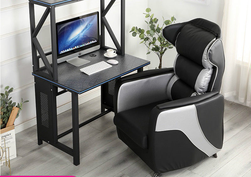 特价一体式电脑沙发_新款网吧沙发电竞游戏厅桌椅子单人一体式可躺