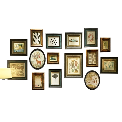 餐厅背景墙画框组合图片