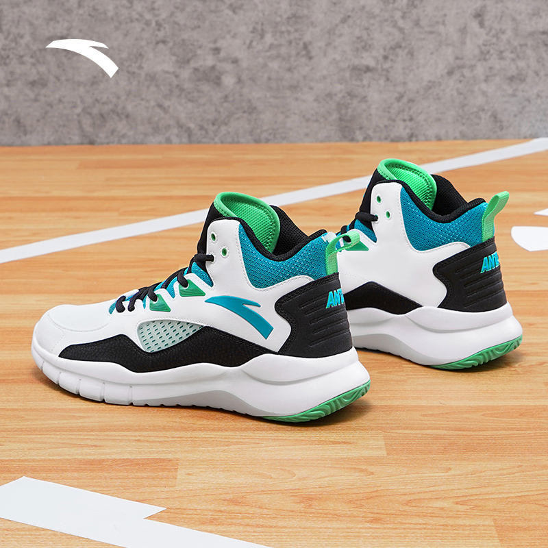 安踏篮球鞋男2021秋冬新款高帮运动鞋