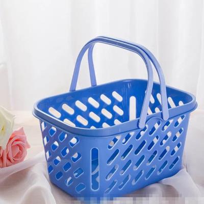 手提篮沐浴小篮子收纳篮洗澡塑料洗漱篮置物框浴室收纳筐小号篮子