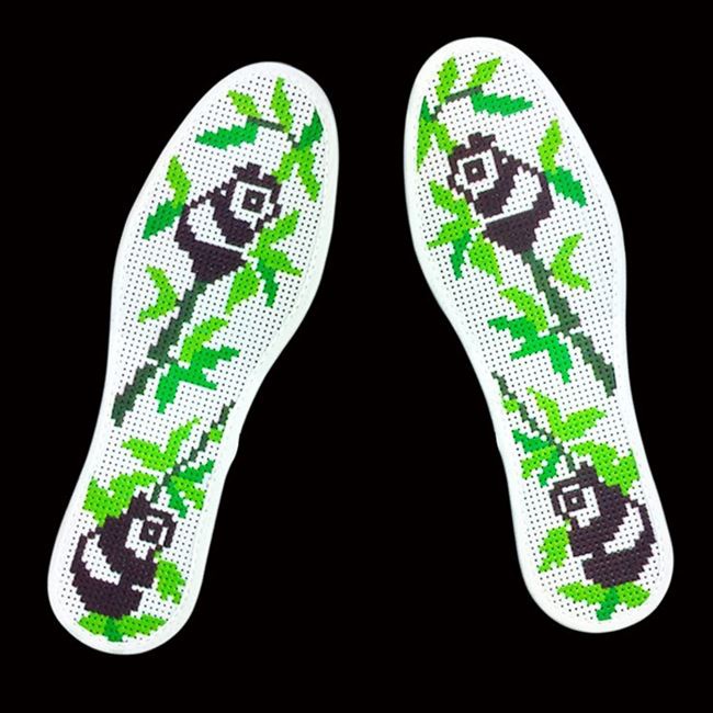 手工十字绣鞋垫正格舒适结婚面料精准男网格制作满绣儿童吸汗绣花