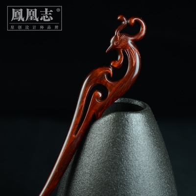 凤凰发簪木图片