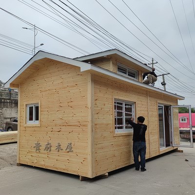 30小型户外木屋设备房子房乐组装实木农家木房简易村组别墅移动w小