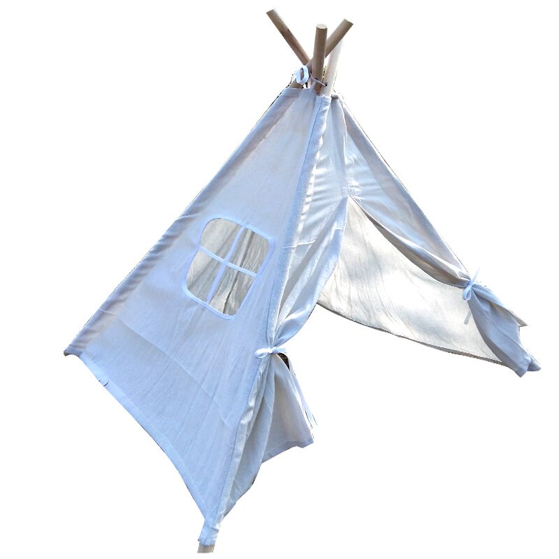 拍摄儿童帐篷游戏三角小屋户外道具野餐网ins印第安室内用品风红