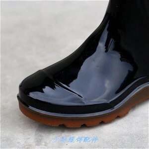 f筒筒男士新款牛筋防滑防水w胶鞋