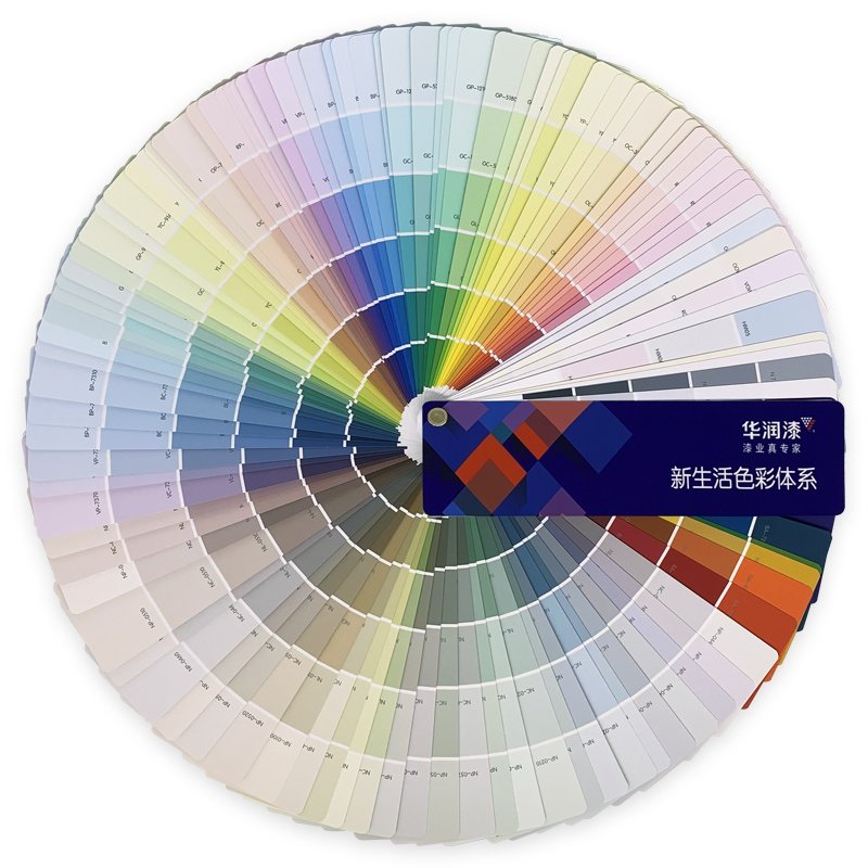 华润漆色卡样本国际标准通用内外墙装修乳胶漆木器漆涂料样板卡调