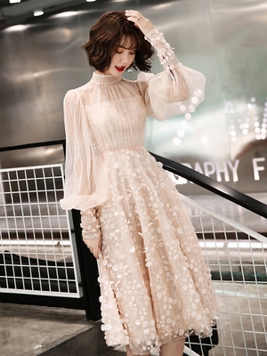 少女小礼服裙学生图片