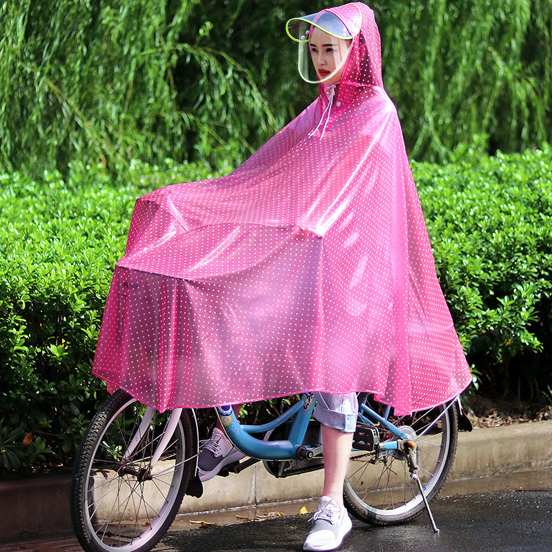 雨披自行车雨衣男透明防水成人学生骑行骑车单人女单车加厚电瓶