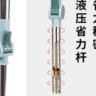 新疆包邮不锈钢拖把杆旋转通用强力杆家用省力加长替换配件拖把头