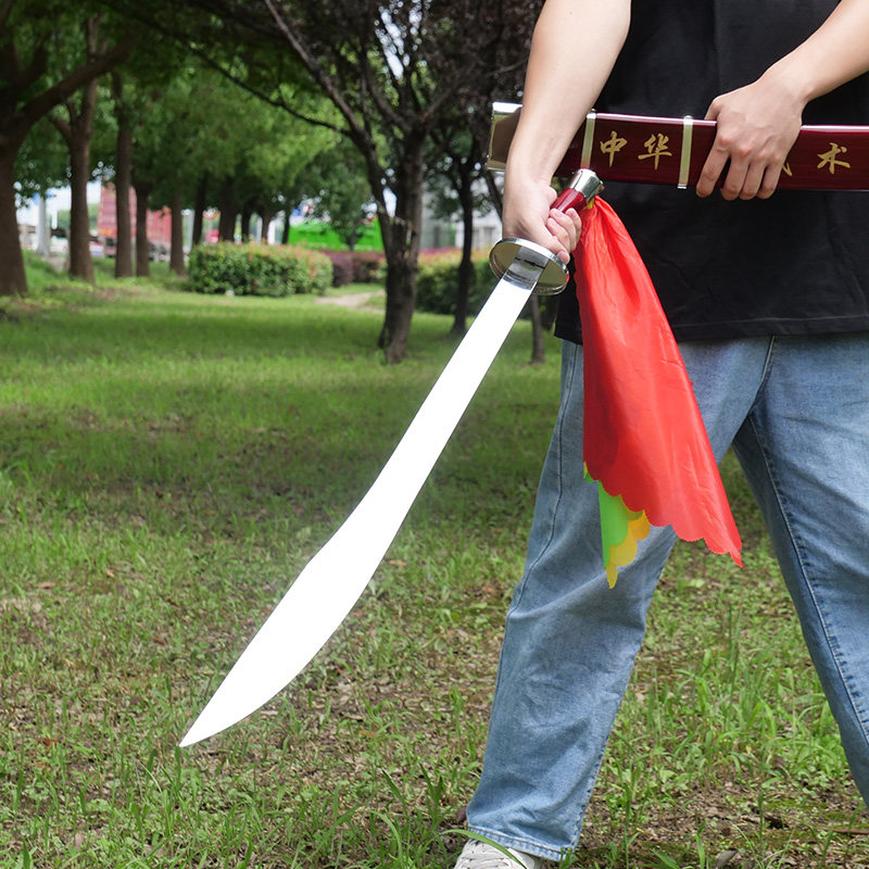 单刀女士表演武术刀太极刀练武花刀中华武术刀软刀响刀男儿童晨练