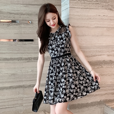 淘宝天猫碎花连衣裙女春短款热卖单品