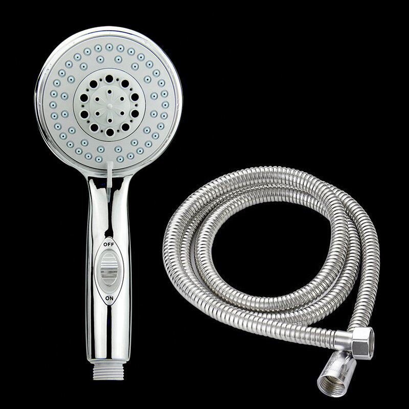 五档粗孔大出水量淋浴花洒花伞喷头加大压力增压花酒热水器带软管