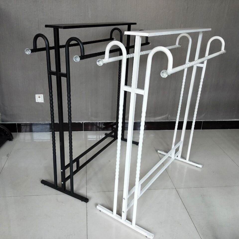 特价服装店衣架展示架落地式双杆