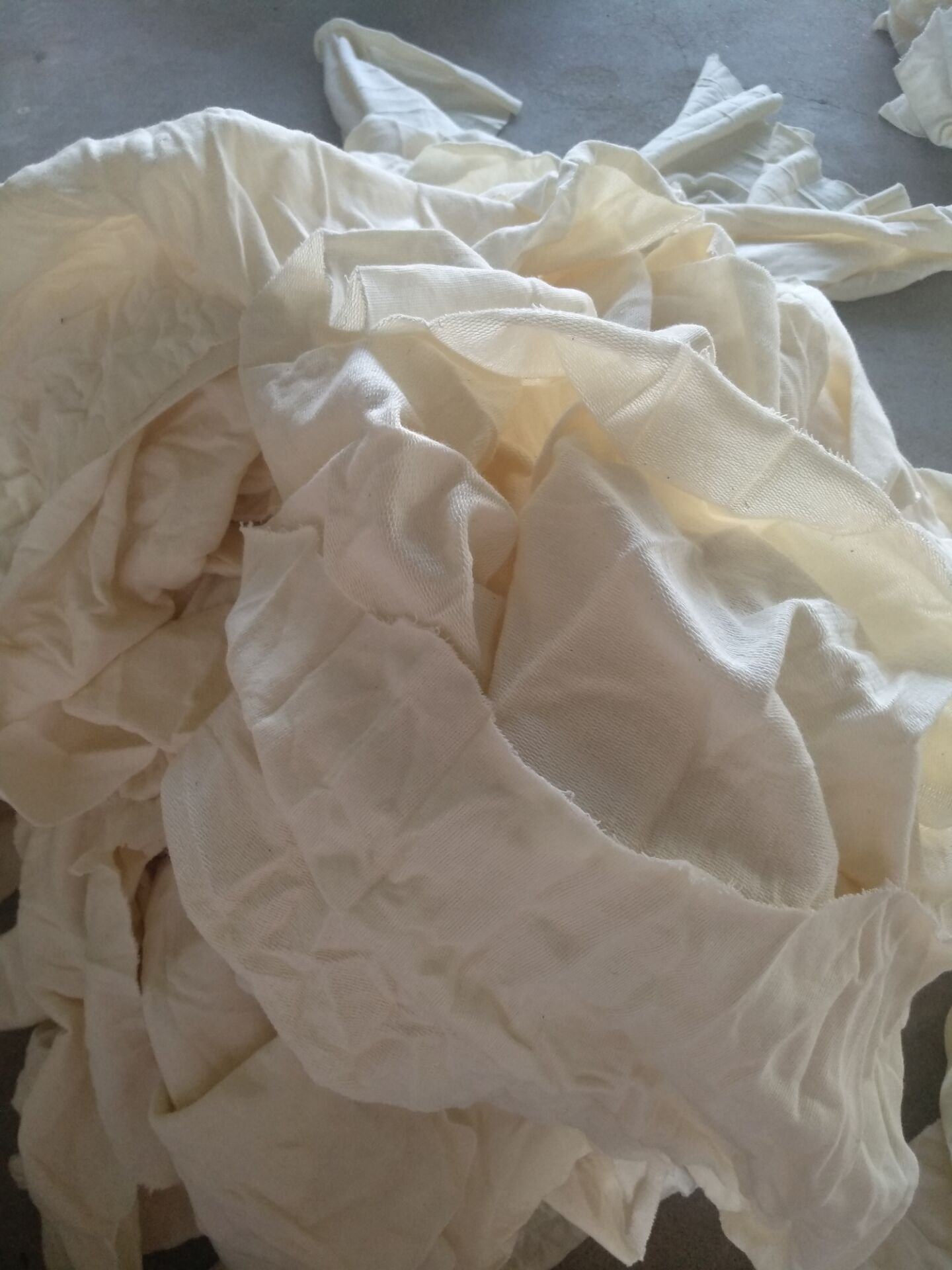 擦机布碎布料工业全棉白色抹布吸油汗水衫f布白揩布本白抹布大块