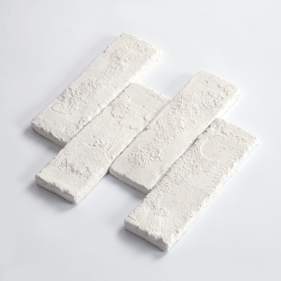 新品白色文化砖石电视背景墙复古白砖北欧室内客厅墙砖石膏仿古