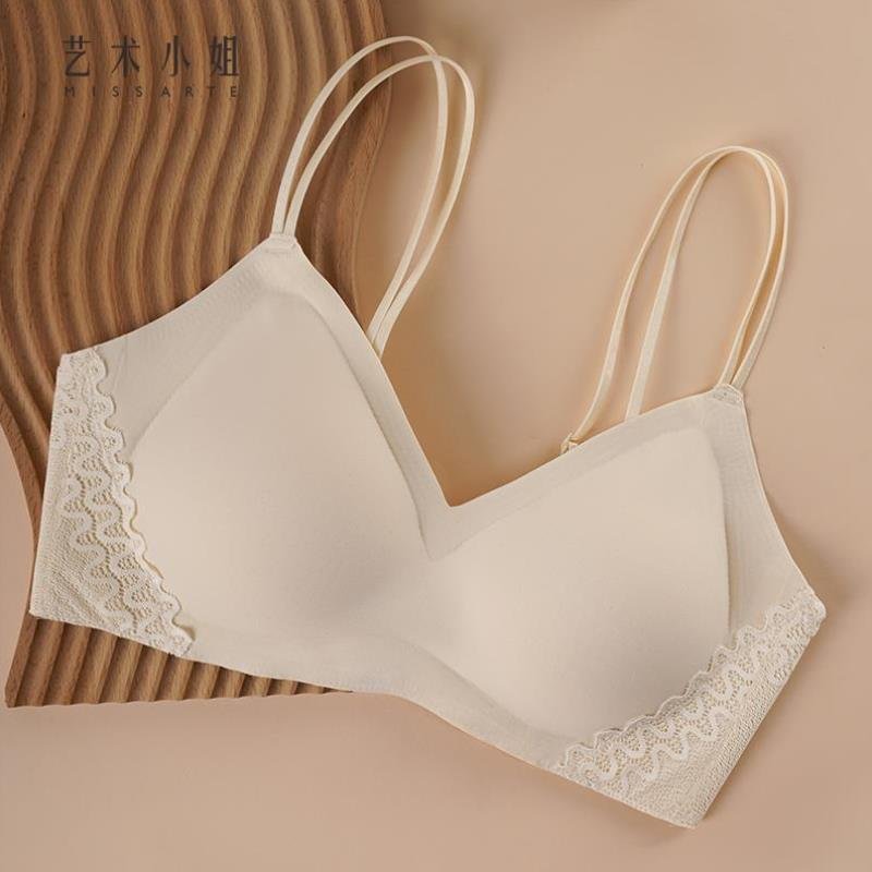 艺术小姐无痕无钢圈少女小胸内衣女士薄款夏季性感蕾丝舒适文胸罩