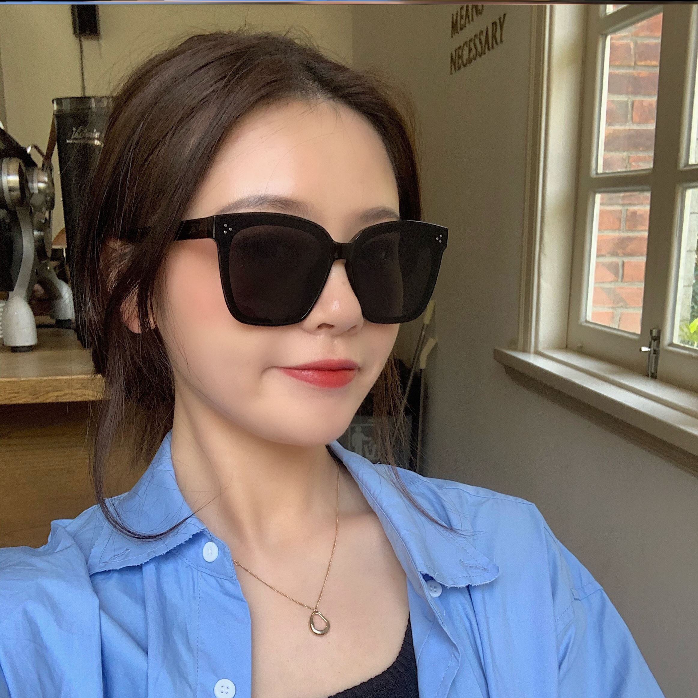 高矮胖瘦墨镜2021新款潮女气质夏防晒海边凹造型情侣款时尚个性