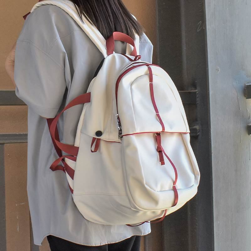 初中专用书包韩系女ins风上学包女大学高中女耐用黑色女酷高中生