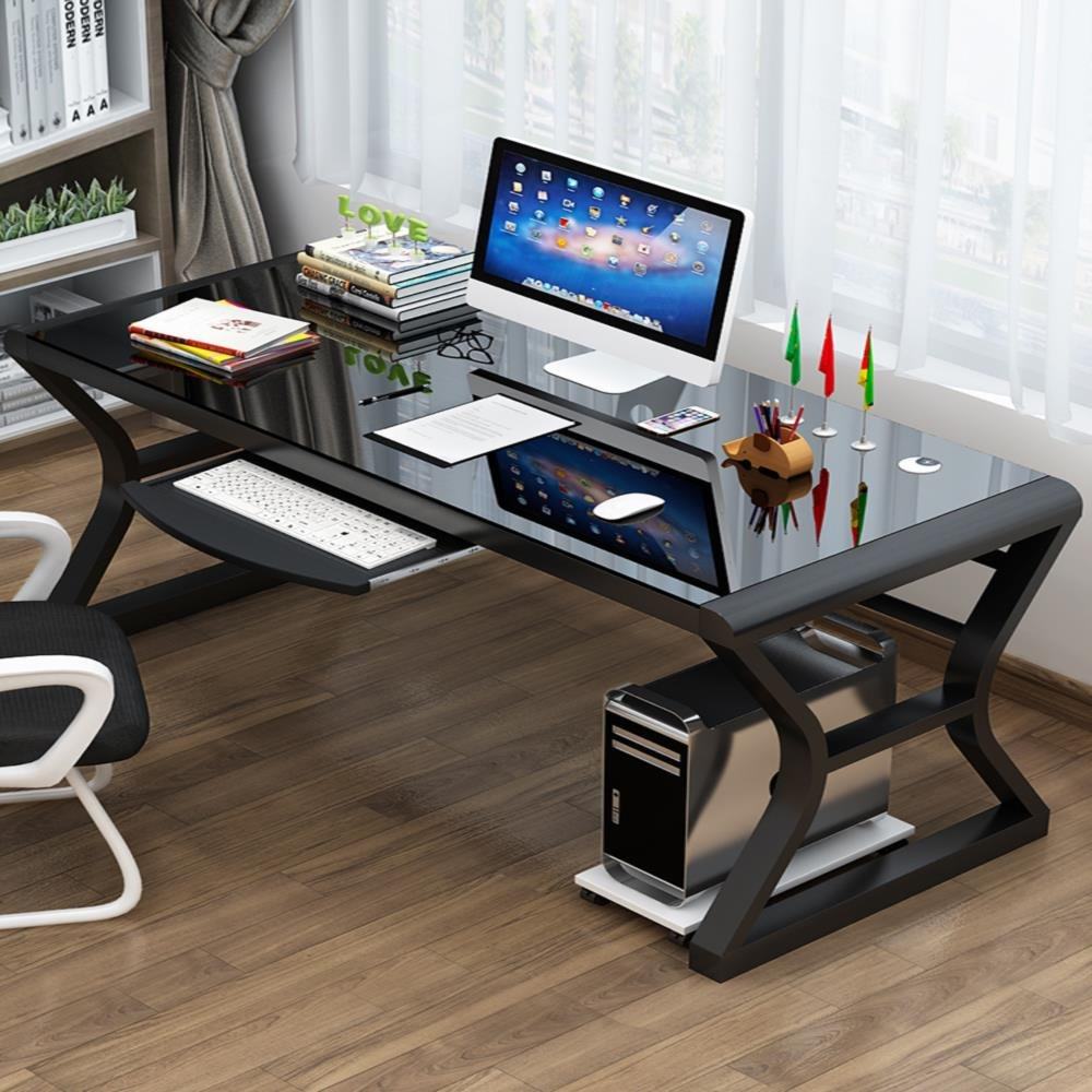 电脑台式桌50cm宽家用小户型可放主机带键盘托超窄迷你卧室学习桌