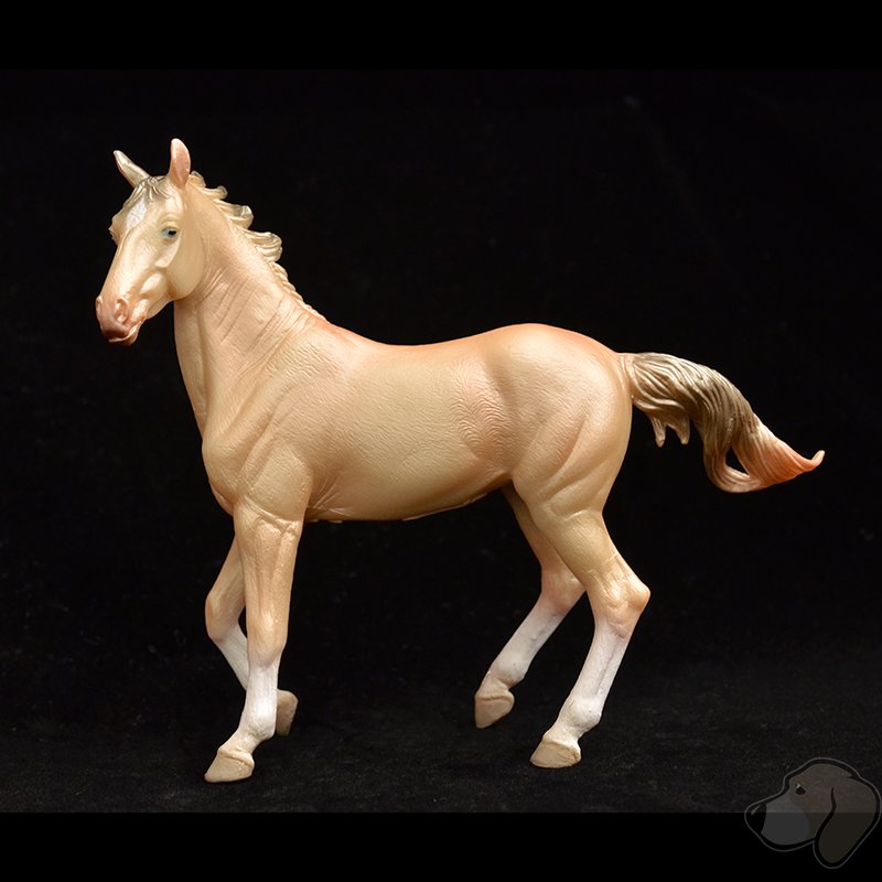 88623汗血宝马-金属米色英国collecta我你他仿真农场动物马模型