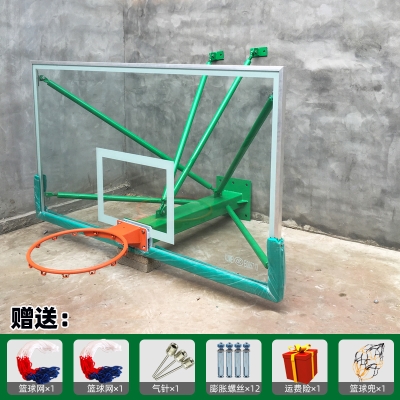 钢化玻璃篮球板标准图片
