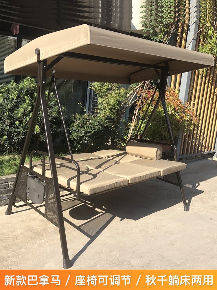 吊椅鸟巢欧式_户外秋千庭院吊椅室外铁艺家用摇篮椅花园阳台欧式双人