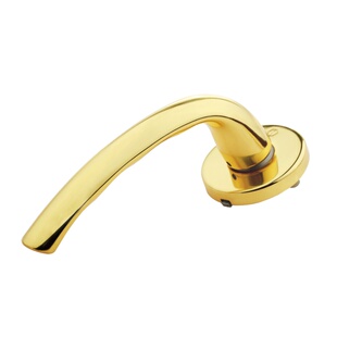 德国进口hoppe执手实木静音门锁室内纯铜分体金色好博把手1710