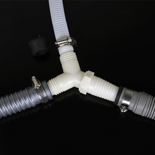 头洗衣机排水管对出水双地漏延长弯头三通接头下水管加长接头转接