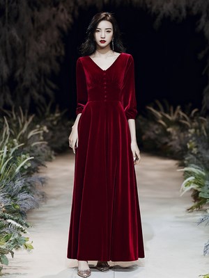 新娘晚礼服冬款价格