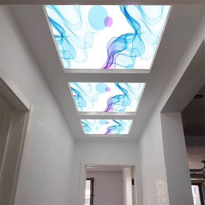 艺术玻璃天花吊顶图片