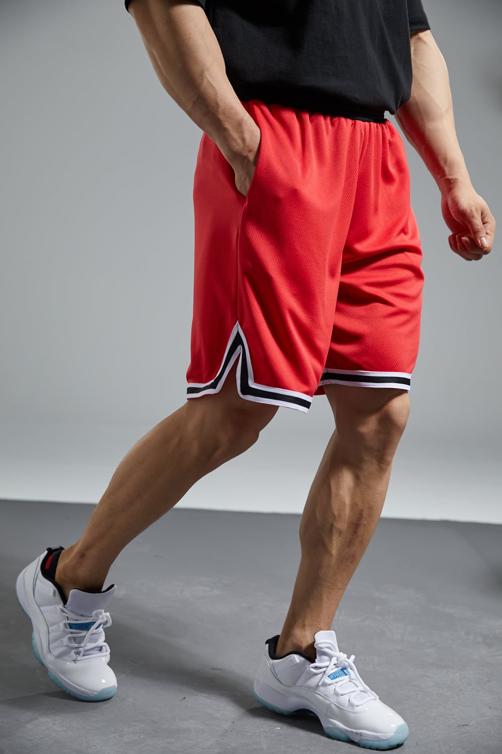 美式篮球运动健身短裤男薄款夏季训h练跑步五分裤宽松休闲冰丝速