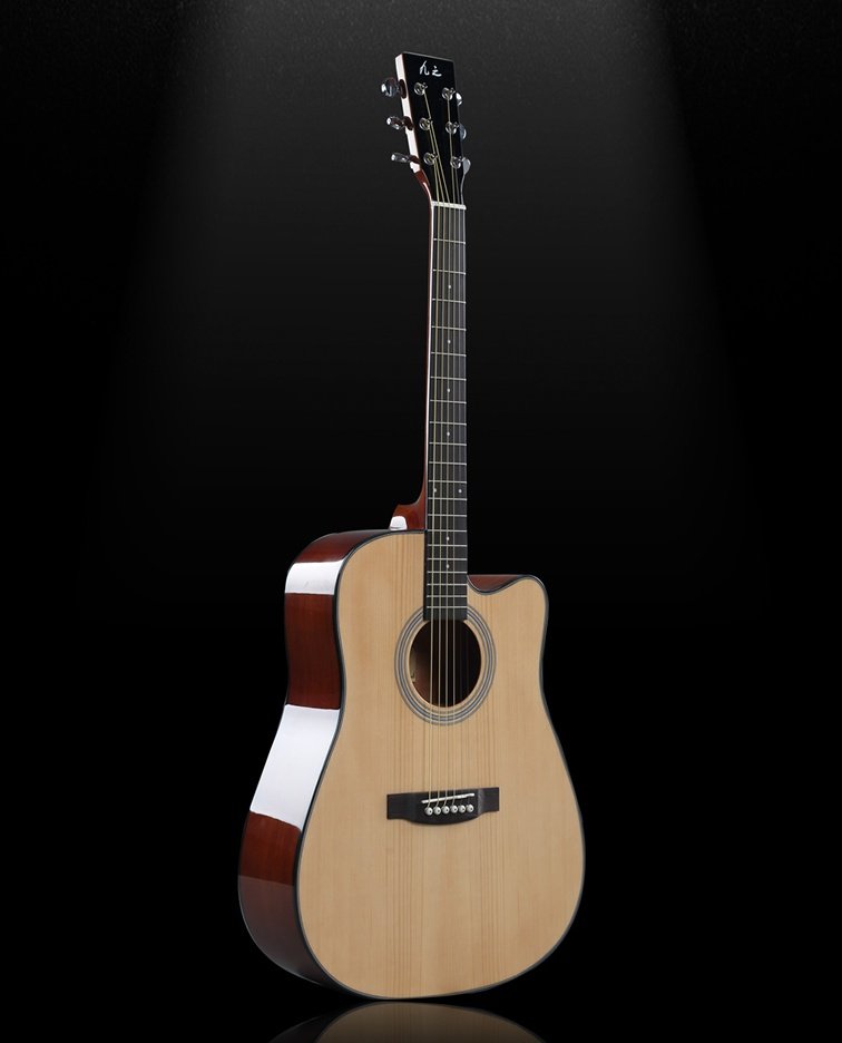 九之单板民谣吉他36寸40寸41寸木吉x他初学者入门吉它学生男女乐