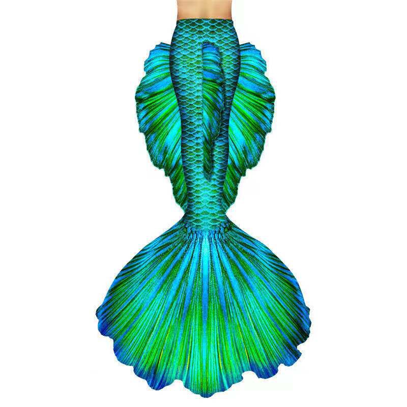 成人美人鱼泳衣高端定制人鱼鱼尾海洋馆表演b衣服高清大人服装性