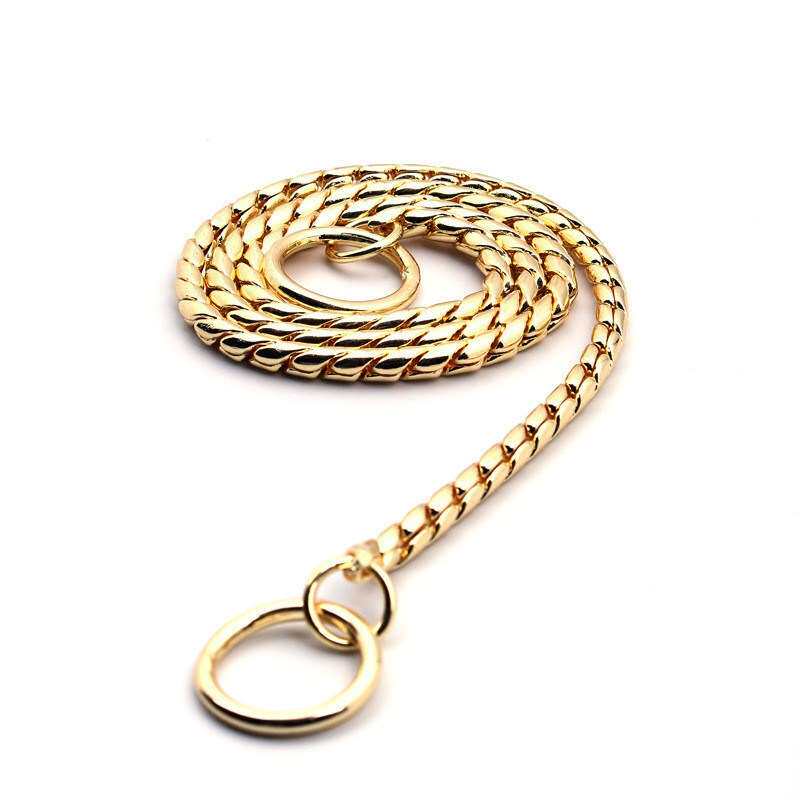 蛇_蛇链项圈金属狗宠物狗狗牵引绳狗绳i防咬大中小型犬狗铁项圈优惠券