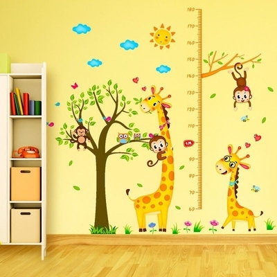 测身高墙贴纸儿童房图片