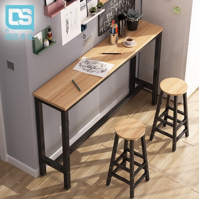 【简约吧台桌家用餐桌靠墙小吧台图片】简约吧台桌家用餐桌靠墙小吧台